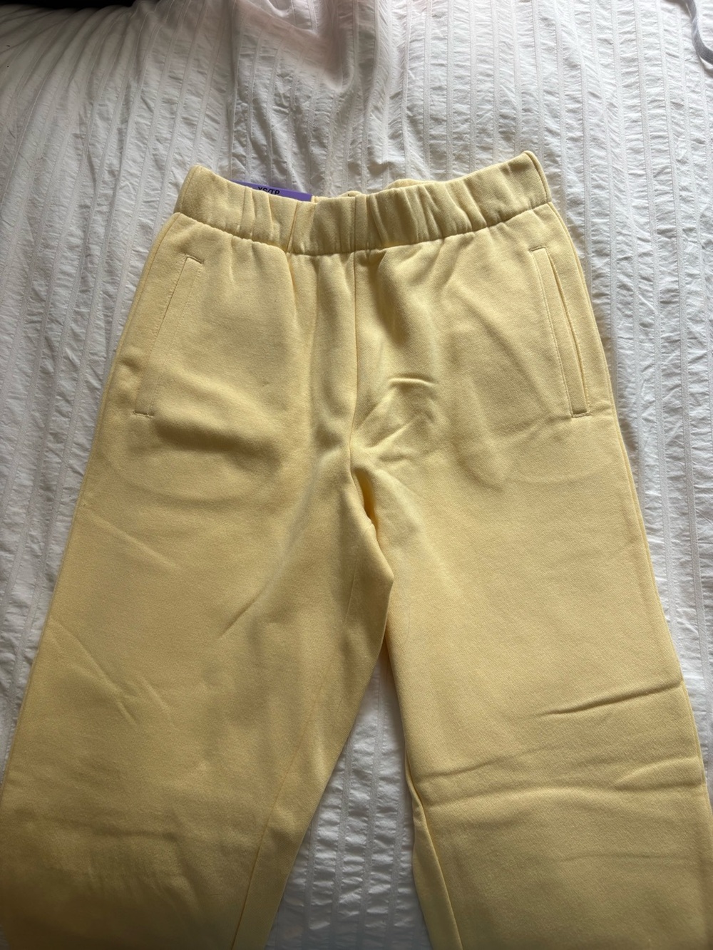 Gap Cozy Yellow Pull-On Jogger Sweatpants